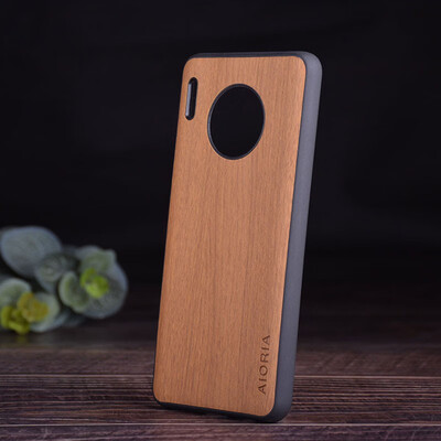 

coque for Huawei Mate 30 30 Pro case Vintage Retro Wood Pattern leather with silicone cover phone case for Mate 30 30 Pro funda