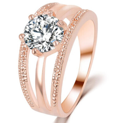 

Fashion Women Jewelry Charm Diamonds Ring Crystal Zircon Ring zircon Engagement Wedding Ring