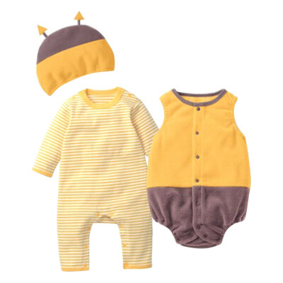 

Halloween Pumpkin Strawberry Baby Clothing Sets Infant Boys Girls JumpsuitRomperHat 3pcsset 0-18M