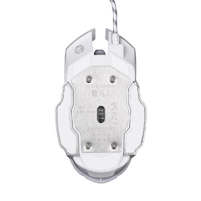 

Free Wolf Wired Gaming Mouse Professional FPS Mouse with 4000DPI Gaming Mice with Programmable Buttons Ergonomic Grip RGB Light W
