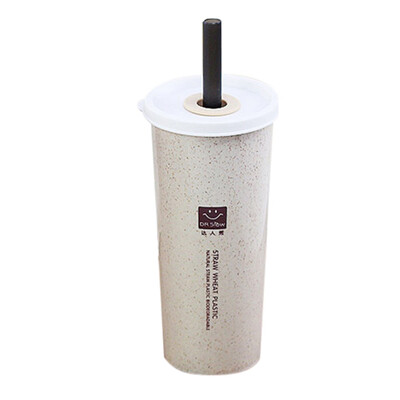 

〖Follure〗HOT Travel Office Coffee Tea Student Straws Water Bottle Cups Straw Wheat Cup