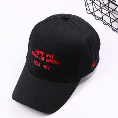 

2019 new letters fashion sun hat solid color letters casual Joker Cap baseball caps for men&women wholesale