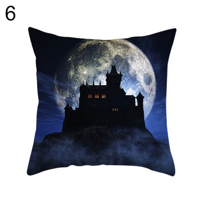 

Halloween Pumpkin Ghost Bat Trick or Treat Cushion Cover Pillow Case Sofa Decor