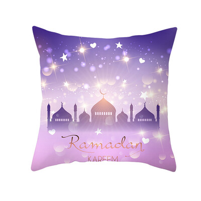 

〖Follure〗Muslim Ramadan Pattern Polyester Cushion Cover Pillow Case Home Decor