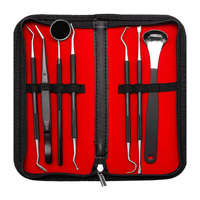 

Stainless Steel Dental Mirror Care Tool Set Tooth Care Kit Tongue Scraper