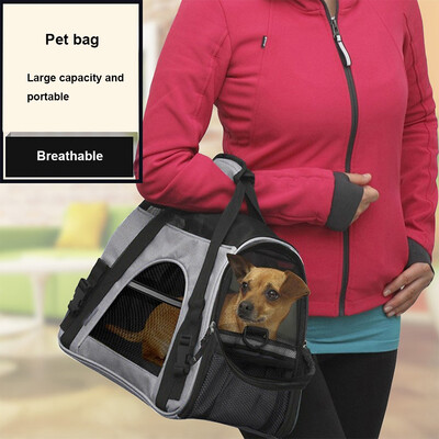 

Siaonvr Pet Carrier Soft Sided Portable Airplane Tote Bag Backpack Breathable Pet Bag