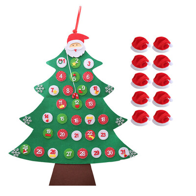

Siaonvr DIY Felt Christmas Tree Set With Ornaments For Kids Xmas Gifts Door Wall Hanging
