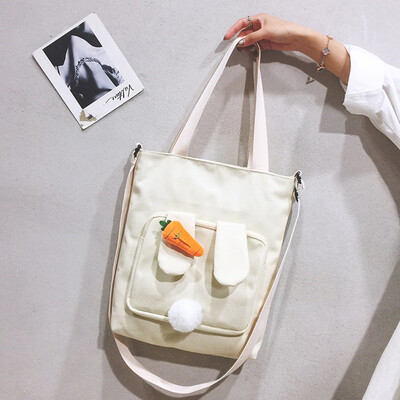 

North bag 2019 Korean lazy wind canvas bag womens shoulder Messenger bag arts students diagonal portable canvas bag