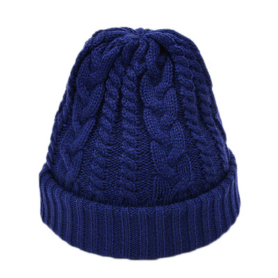 

Tailored Fashion Women Men Solid Color Knited Headgear Beanie Tail Hat Cap