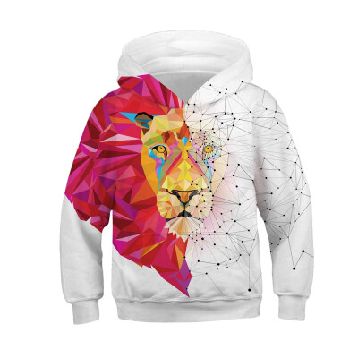 

AOWOFS new 3D digital printing Plus size mens hoodies parent-child pullover Kids sweater womens hoodie QYDM406-TZ041