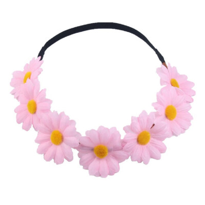 

〖Follure〗Hair Bands For Women Hair Accessories Boho Daisy New Wreath Festival Scrunchy