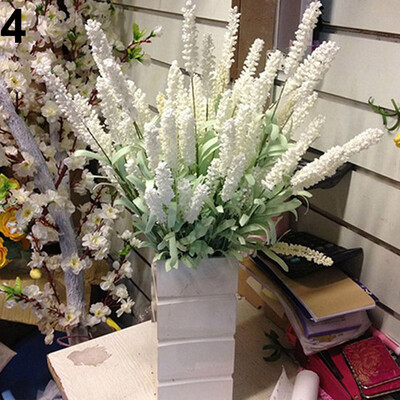 

Home Decoration Wedding Silk Flowers High Simulation 12 Heads Lavender Bouquet