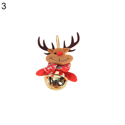 

Christmas Santa Elk Snowman Bell Ornament Xmas Tree Show Window Party Home Decor