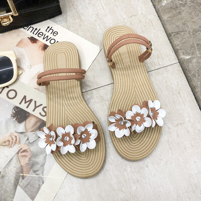 

Womens sandals&slippers dual-purpose women wear 2019 new fashion Joker foreign style shaking sound summer net red sandals