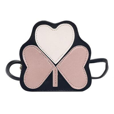 

Cute Kids Girls Leaf Shaped Shoulder Handbags PU Leather Crossbody Bags