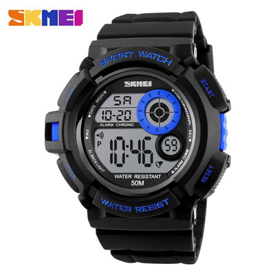 

SKMEI Mens Waterproof Sport Army Alarm Date Analog Digital Black Wrist Watch