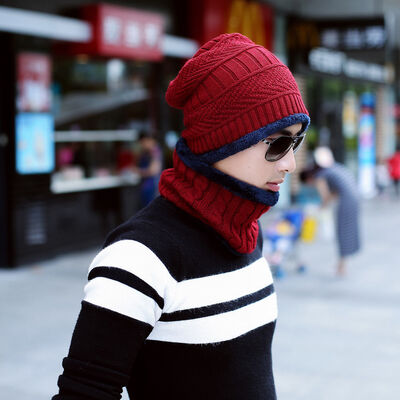 

Winter Beanie Hat Scarf Set Fleece Warm Snow Ski Cap for Kids Boys Gilrs Men
