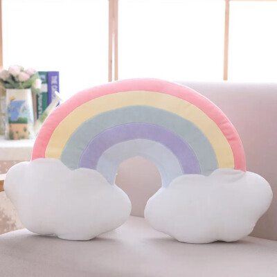 

Rainbow Shape Plush Sofa Pillow Cushion Sleeping Pillow Cloud Star Home Decor