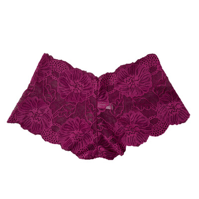 

Toponeto Lace Flat Pants Low Waist Sexy Jacquard Ladies Underpant Without Elasticity
