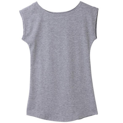 

Women Junior Basic Plain Casual Modal Cap Sleeve Slim Tee Shirt