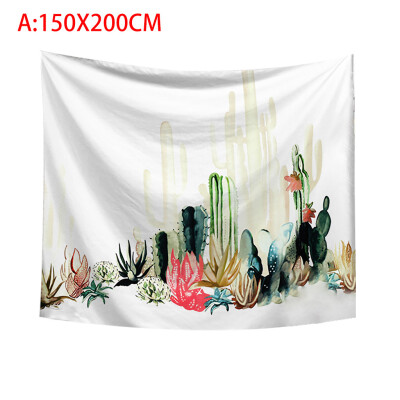 

Toponeto Cactus Tapestry Wall Hanging And Cactus Plant Printed Tapestry Cactus Watercolor Tapestry