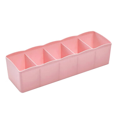 

5-grids Multi-purpose Underwear Storage Box Socks Storage Box Stackable Drawer