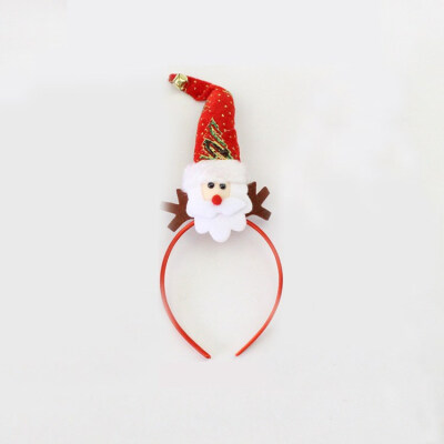 

FUNNYBUNNY Christmas Antler Headband Santa Claus Snowman Headband Child Headdress Prom Party Props