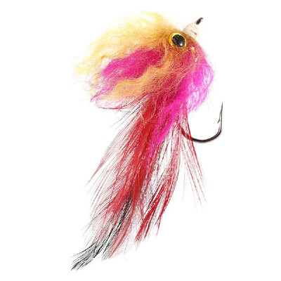 

Fly Fishing Streamer Steel Head Fly Fishing Flies with Hook Long Feather Tails 3D Eye Fishing Baits