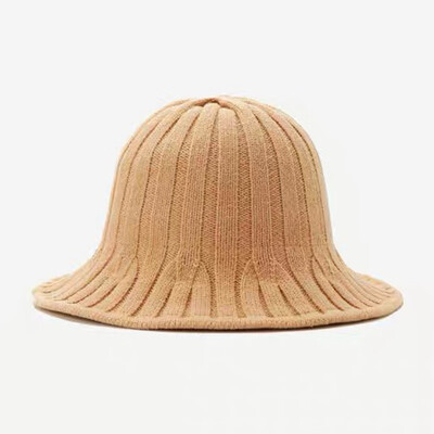 

Hat womens autumn winter retro-knit warm-and-warm-keeping Korean-style fashion all-in-one cap cap-and-cap