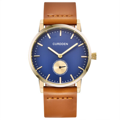 

Gobestart Fashion Mens Leather Band Analog Quartz Round Wrist Watch Mens Business Watch