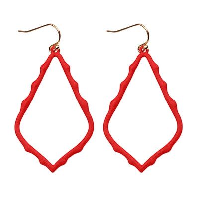 

Women Fashion Irregular Hollow Teardrop Shape Dangle Hook Earrings Jewelry Gift