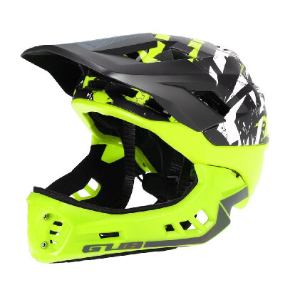 

GUB Detachable Full Face Helmet for Child Cycling Skating Skiing Reflective Safety Helmet with Visor&Warning Light