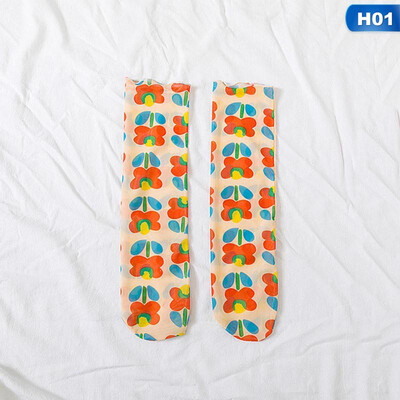 

Mesh Transparent Ultra-thin Pile Socks Long Socks Female Summer Cute Socks
