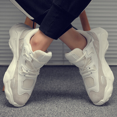 

Mens shoes summer Korean version of the trend of sports&leisure running shoes breathable wild increase network red ins old shoes men