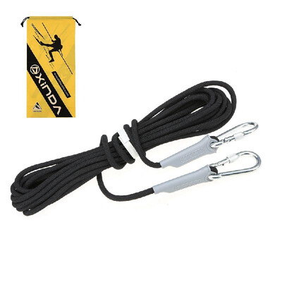 

10 Meters Outdoors Rope with Carabiner 95mm Diameter 2645lbs Rope Safety Rope 12KN