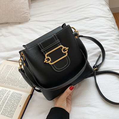 

Ins summer leisure bag fashion small fresh impingement bucket bag new 2019 fashion single shoulder slant womens bag
