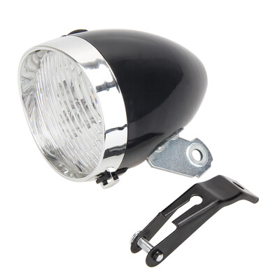 

3 LED Bicycle Headlight Bike Front Light Vintage Flashlight Lamp Black