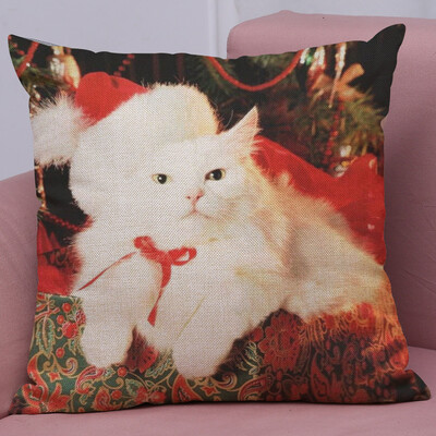 

Tailored New Christmas Cotton Linen Pillow Case Sofa Cushion Cover Home Decor