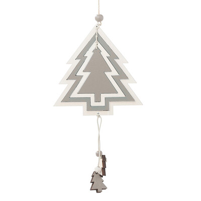 

New Hot Holiday decorations Season Festival Pendant Wood Cutout Slices Craft treestarheart Ornaments Christmas Hanging