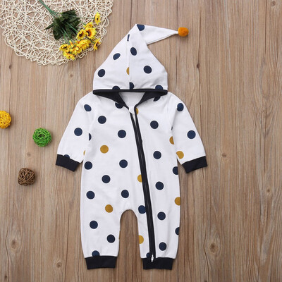 

Toddler Infant Baby Boys Girls Jumpsuit Romper Bodysuit Clothes Outfits Hooded