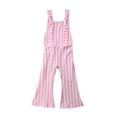 

Newborn Baby Kids Girl Infant Striped Cotton Bodysuit Jumpsuit Clothes Outfit