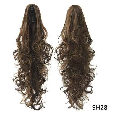 

Gobestart Clip-On Ponytail - Hair Extension For Women Multi Color Curly Clip Claw On Hair