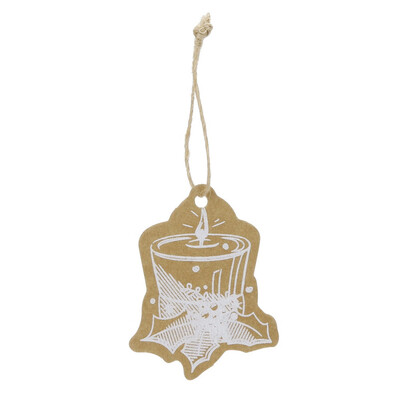 

Toponeto Merry Christmas Craft Paper Gift Tags Label Hanging Cards Xmas Printing 50PCS