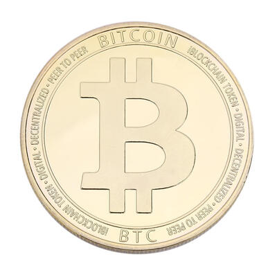 

Zinc Alloy Plated Non-currency Bitcoin Commemorative Coin Art Collection