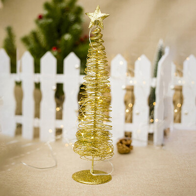 

358Cm Mini Creative Christmas Decorations Glowing Colorful Fiber Small Christmas Tree Led Lamps