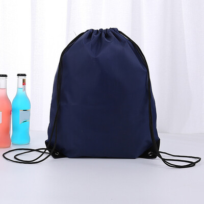 

1Pcs Solid Color Drawstring Tote Bag Cinch Gym Bags Storage Backpack Kids School Travel Bag