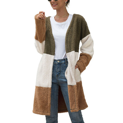 

Fashion Women Cardigan Fur Jacket Outerwear Tops Winter Warm Sweater Fluffy Coat