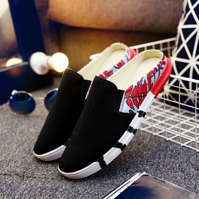 

Lazy shoes a pedal mens shoes trend Korean version of the wild casual shoes summer flat canvas shoes England