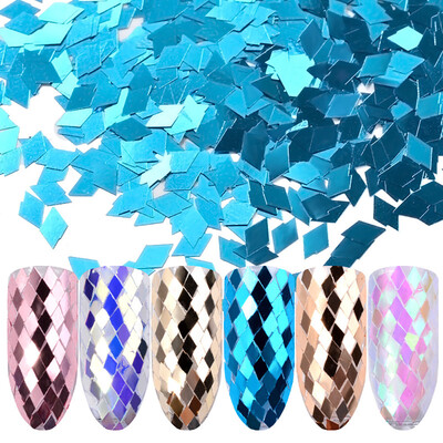 

Toponeto 6Color Diamond Shaped Dazzling Nail Sticker Colorful Nail Art Decoration