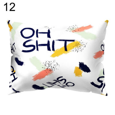 

Letter Potato Circle Cactus Pillow Case Cushion Cover Sofa Bed Car Office Decor